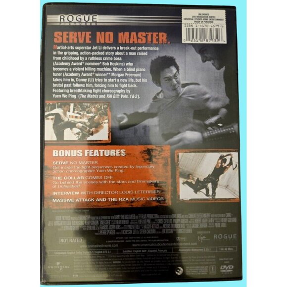 Unleashed DVD Unrated Edition Starring Jet Li - Picture 2 of 2